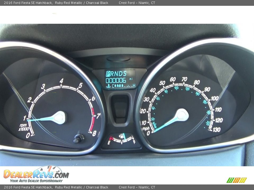 2016 Ford Fiesta SE Hatchback Ruby Red Metallic / Charcoal Black Photo #14