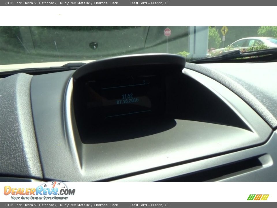 2016 Ford Fiesta SE Hatchback Ruby Red Metallic / Charcoal Black Photo #15