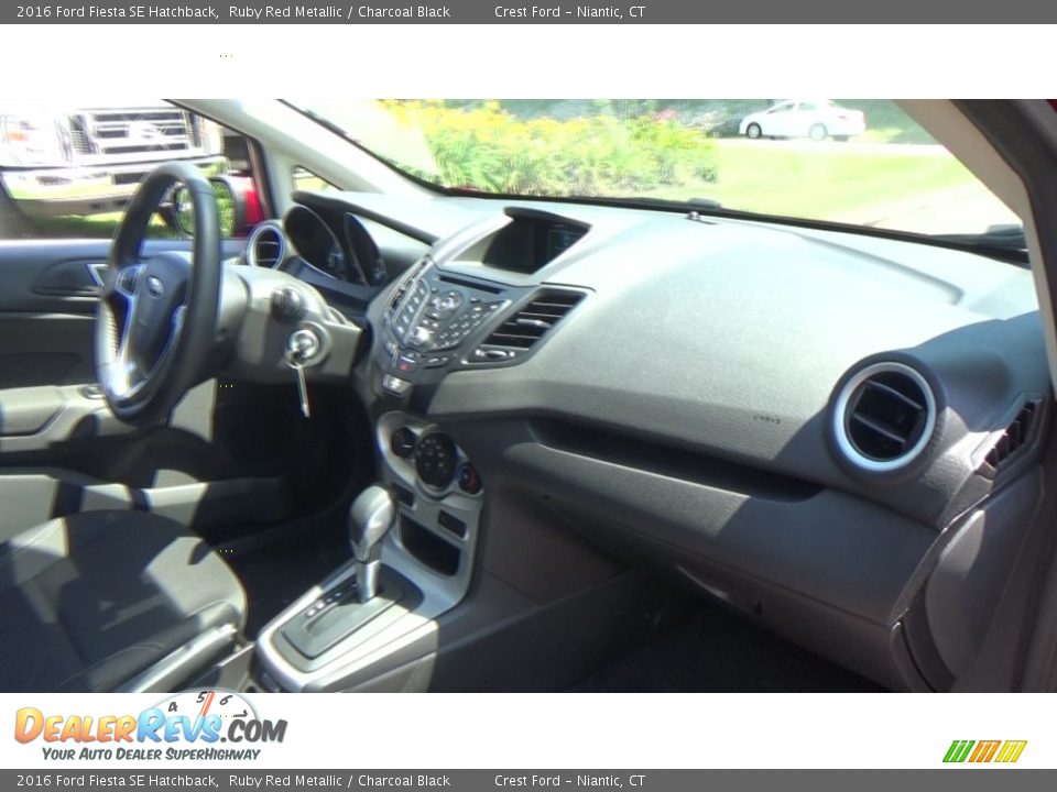 2016 Ford Fiesta SE Hatchback Ruby Red Metallic / Charcoal Black Photo #26