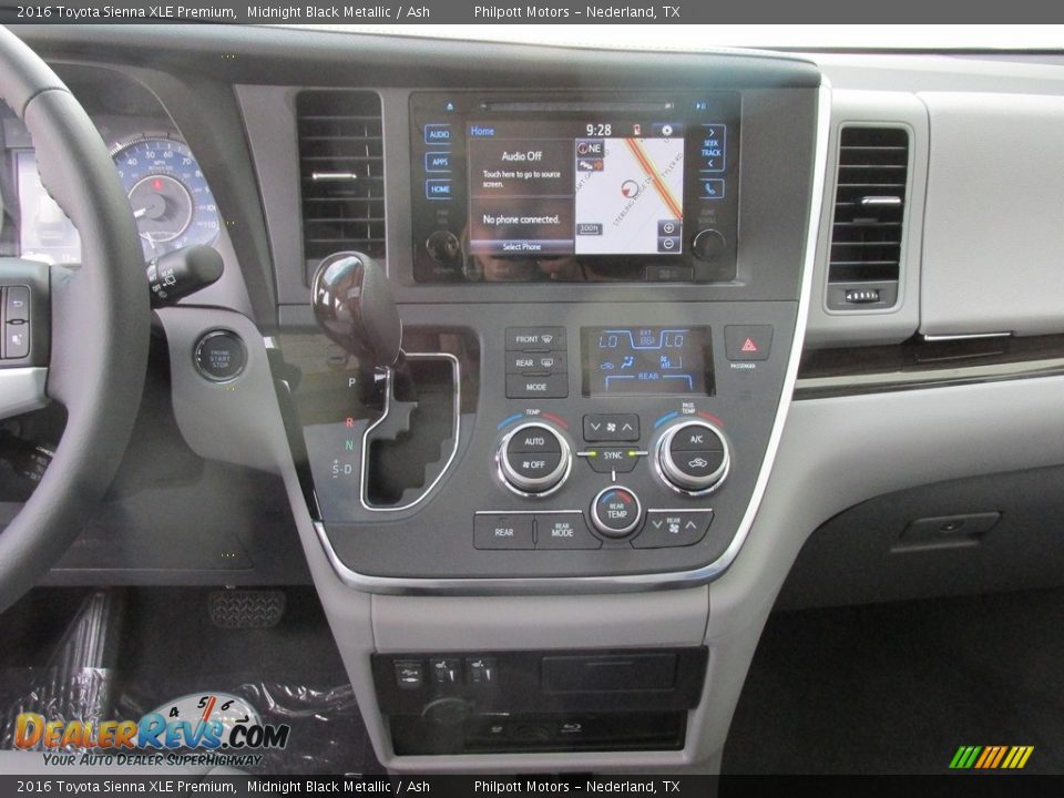 2016 Toyota Sienna XLE Premium Midnight Black Metallic / Ash Photo #26