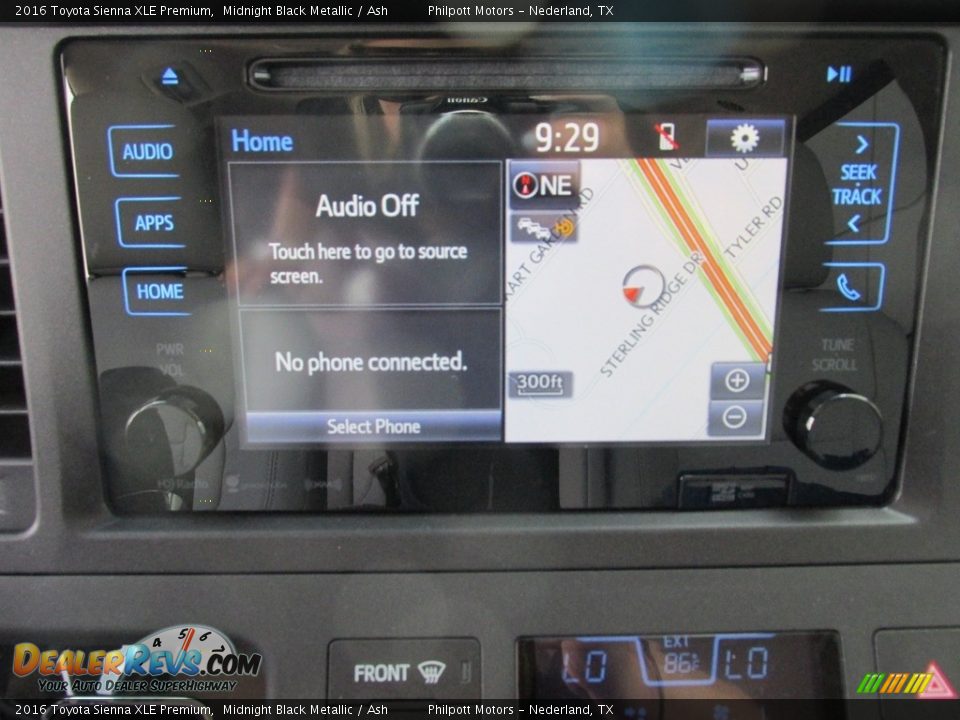 2016 Toyota Sienna XLE Premium Midnight Black Metallic / Ash Photo #27