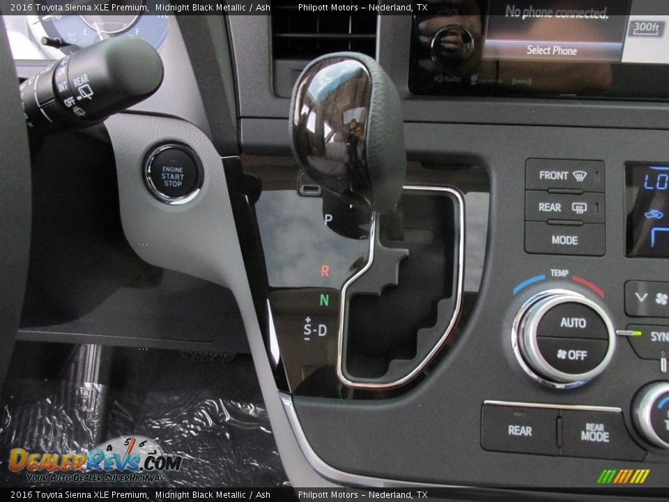 2016 Toyota Sienna XLE Premium Midnight Black Metallic / Ash Photo #29