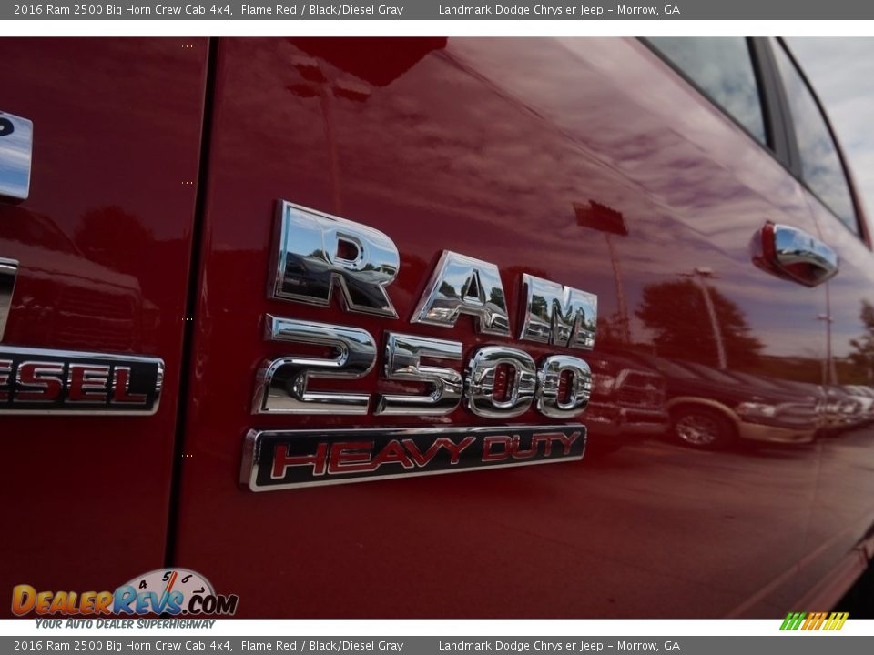 2016 Ram 2500 Big Horn Crew Cab 4x4 Flame Red / Black/Diesel Gray Photo #6