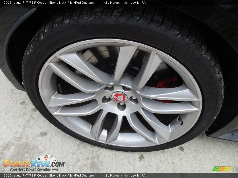 2015 Jaguar F-TYPE R Coupe Ebony Black / Jet/Red Duotone Photo #3