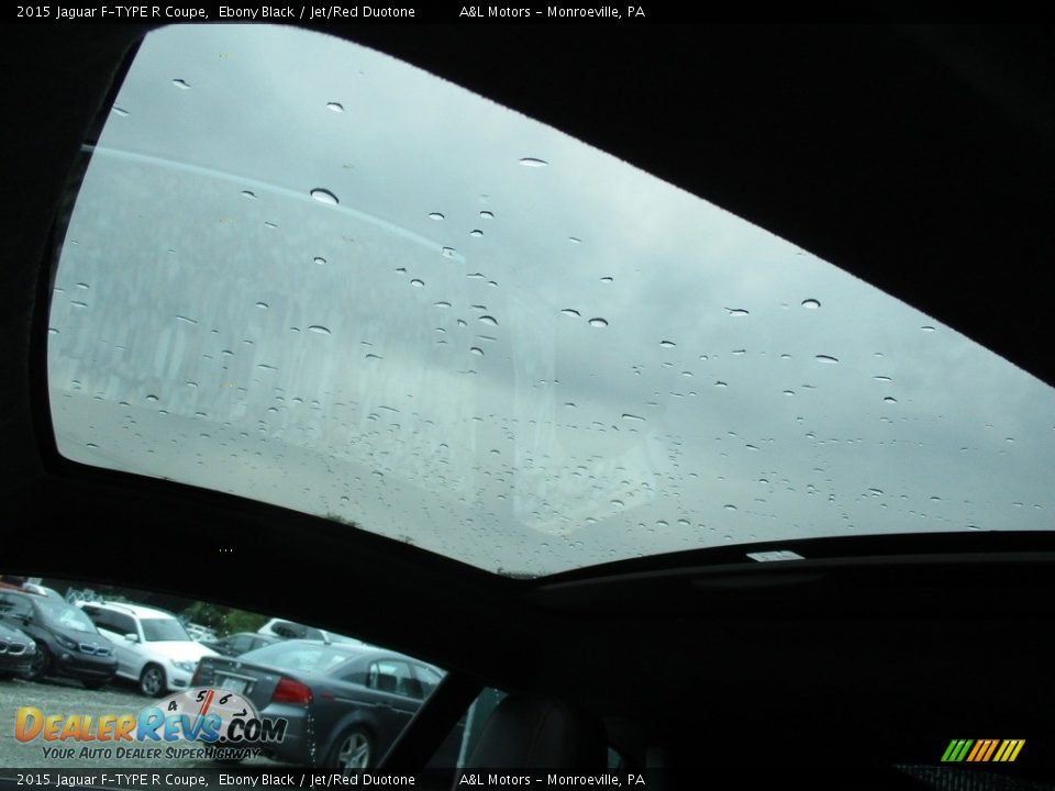 2015 Jaguar F-TYPE R Coupe Ebony Black / Jet/Red Duotone Photo #11