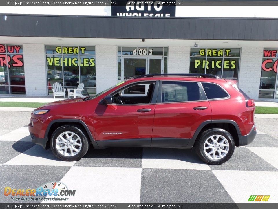 2016 Jeep Cherokee Sport Deep Cherry Red Crystal Pearl / Black Photo #1