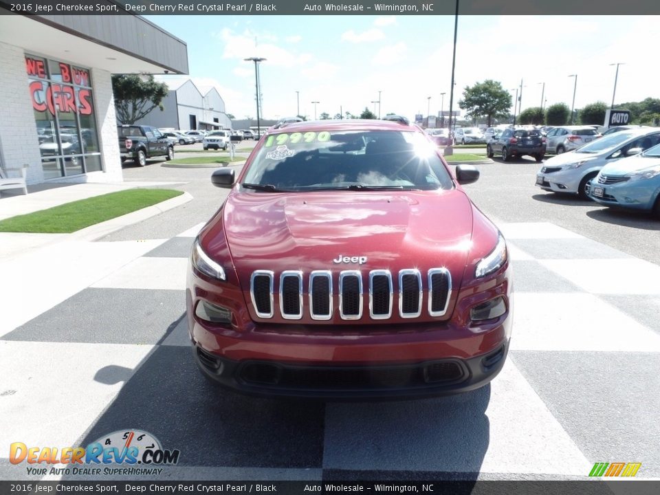 2016 Jeep Cherokee Sport Deep Cherry Red Crystal Pearl / Black Photo #2