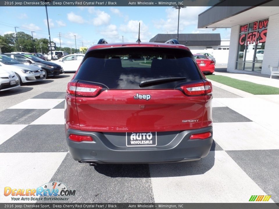 2016 Jeep Cherokee Sport Deep Cherry Red Crystal Pearl / Black Photo #4