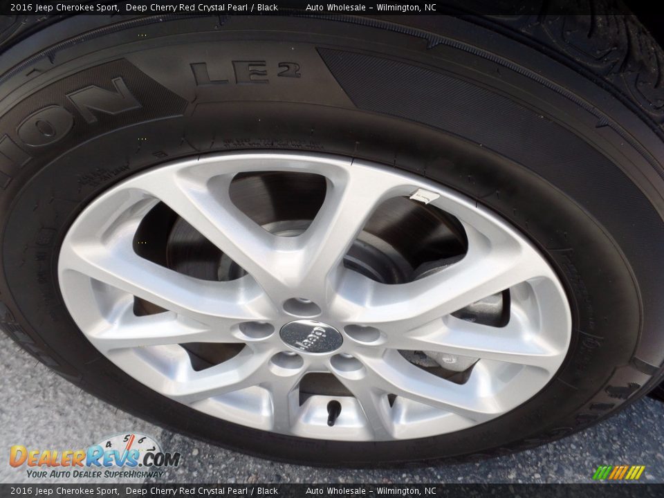2016 Jeep Cherokee Sport Deep Cherry Red Crystal Pearl / Black Photo #7