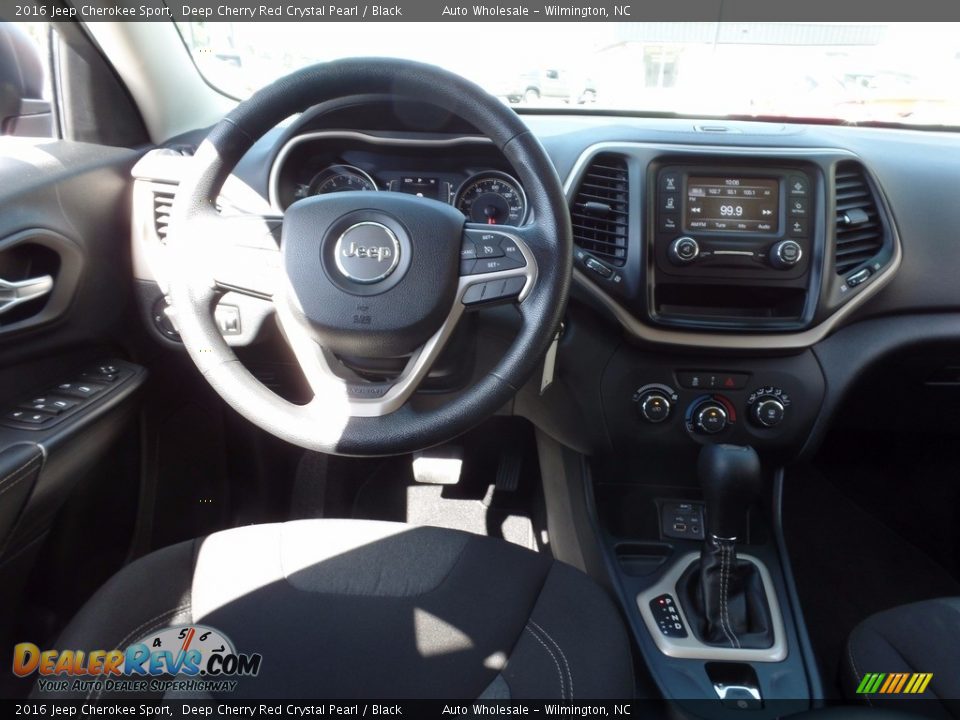 2016 Jeep Cherokee Sport Deep Cherry Red Crystal Pearl / Black Photo #15