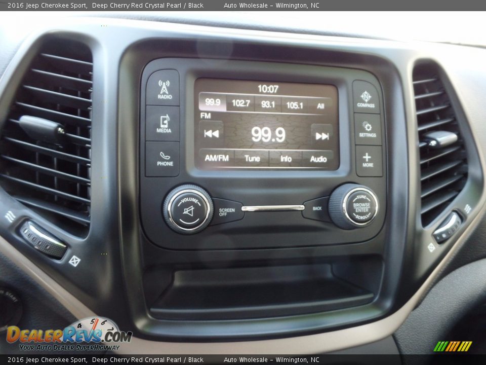 2016 Jeep Cherokee Sport Deep Cherry Red Crystal Pearl / Black Photo #17