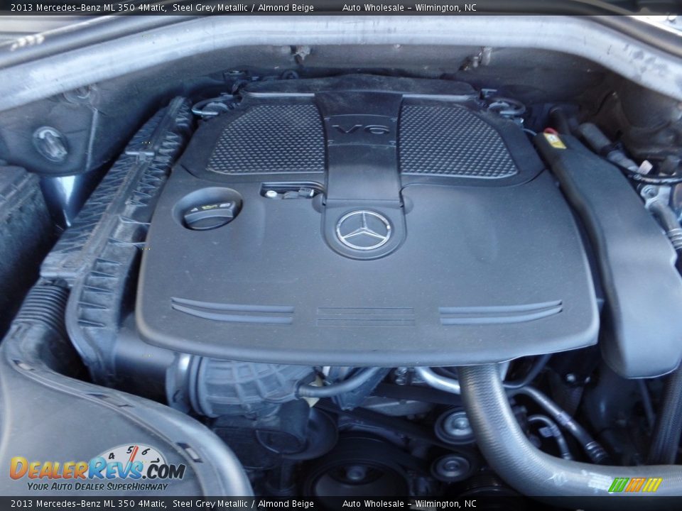 2013 Mercedes-Benz ML 350 4Matic Steel Grey Metallic / Almond Beige Photo #6