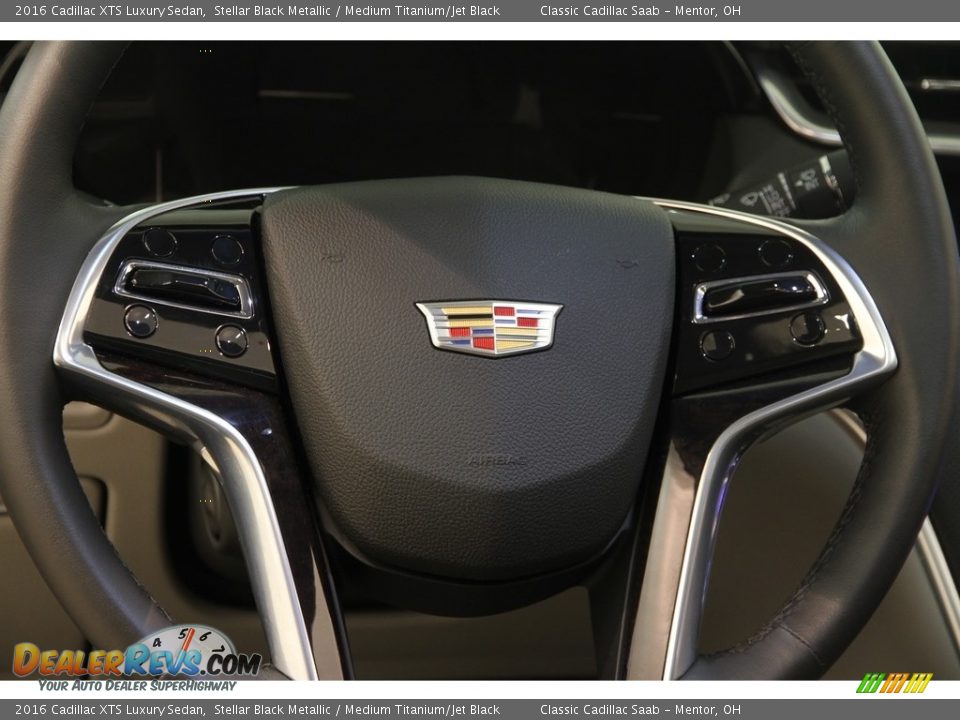 2016 Cadillac XTS Luxury Sedan Stellar Black Metallic / Medium Titanium/Jet Black Photo #7