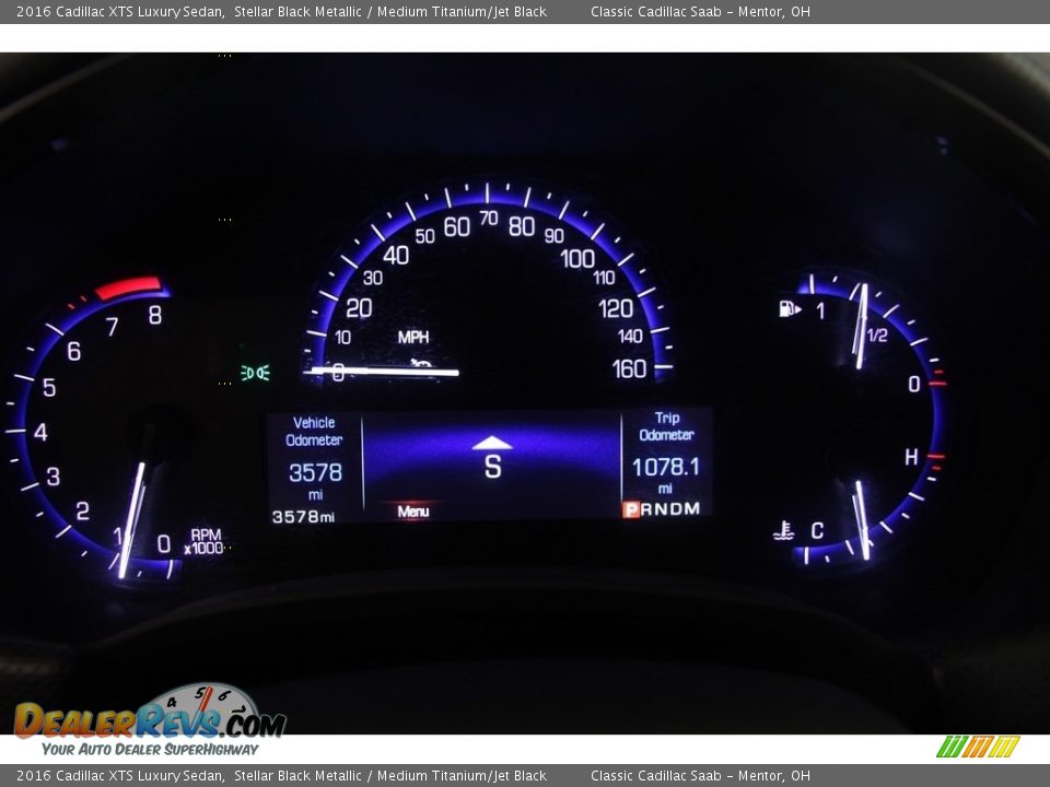 2016 Cadillac XTS Luxury Sedan Stellar Black Metallic / Medium Titanium/Jet Black Photo #8