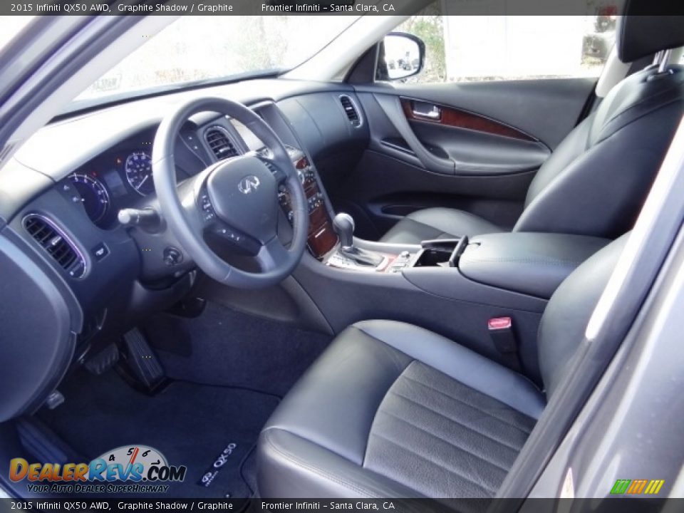 2015 Infiniti QX50 AWD Graphite Shadow / Graphite Photo #14