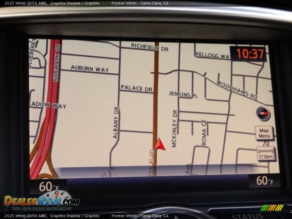 2015 Infiniti QX50 AWD Graphite Shadow / Graphite Photo #21