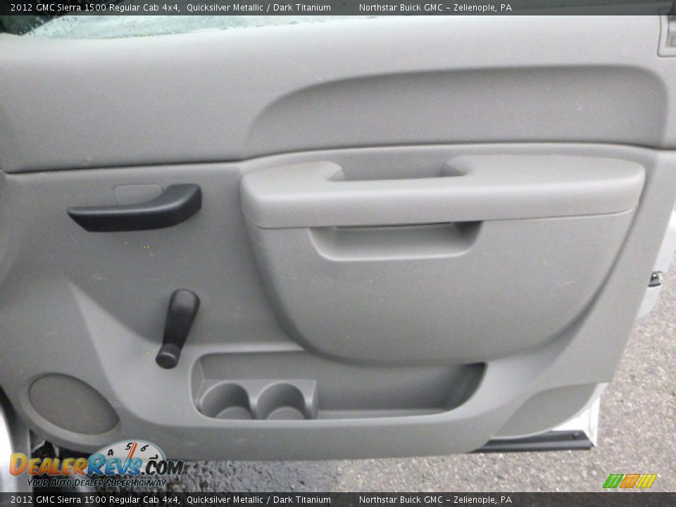 2012 GMC Sierra 1500 Regular Cab 4x4 Quicksilver Metallic / Dark Titanium Photo #11