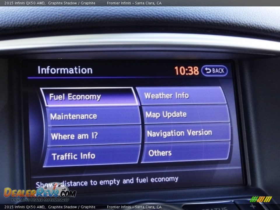 2015 Infiniti QX50 AWD Graphite Shadow / Graphite Photo #26