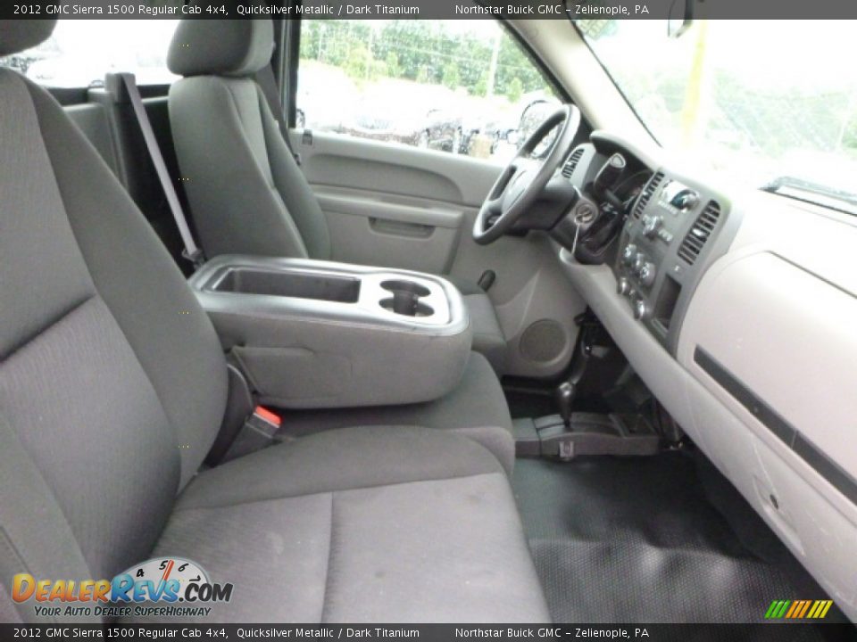 2012 GMC Sierra 1500 Regular Cab 4x4 Quicksilver Metallic / Dark Titanium Photo #12