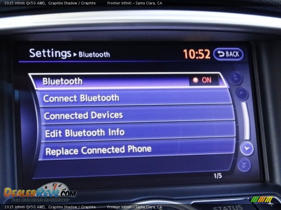 2015 Infiniti QX50 AWD Graphite Shadow / Graphite Photo #32