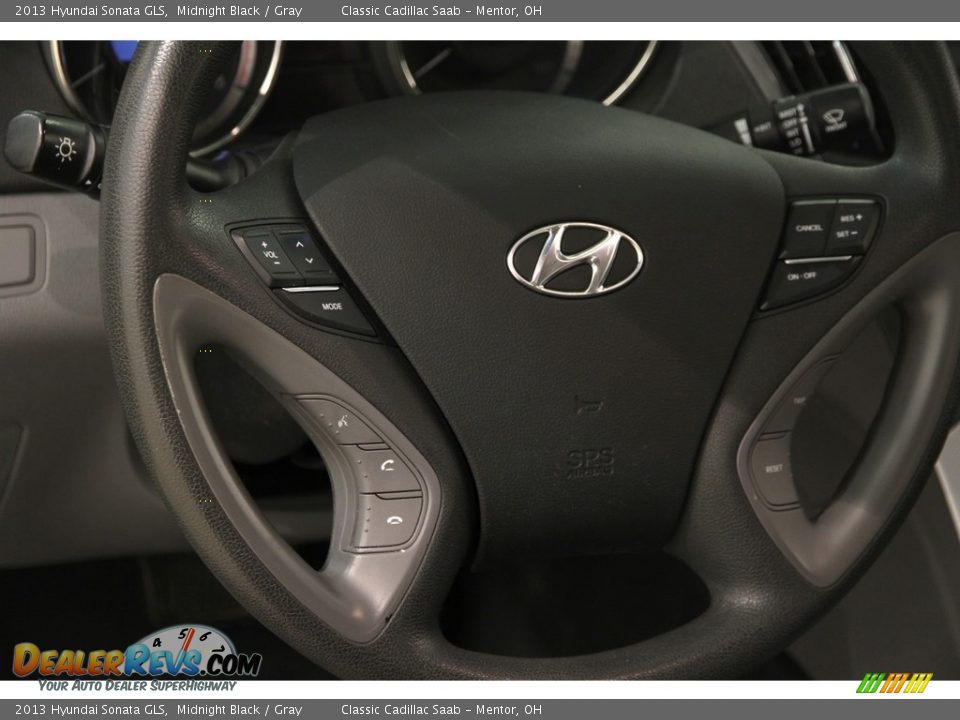 2013 Hyundai Sonata GLS Midnight Black / Gray Photo #5