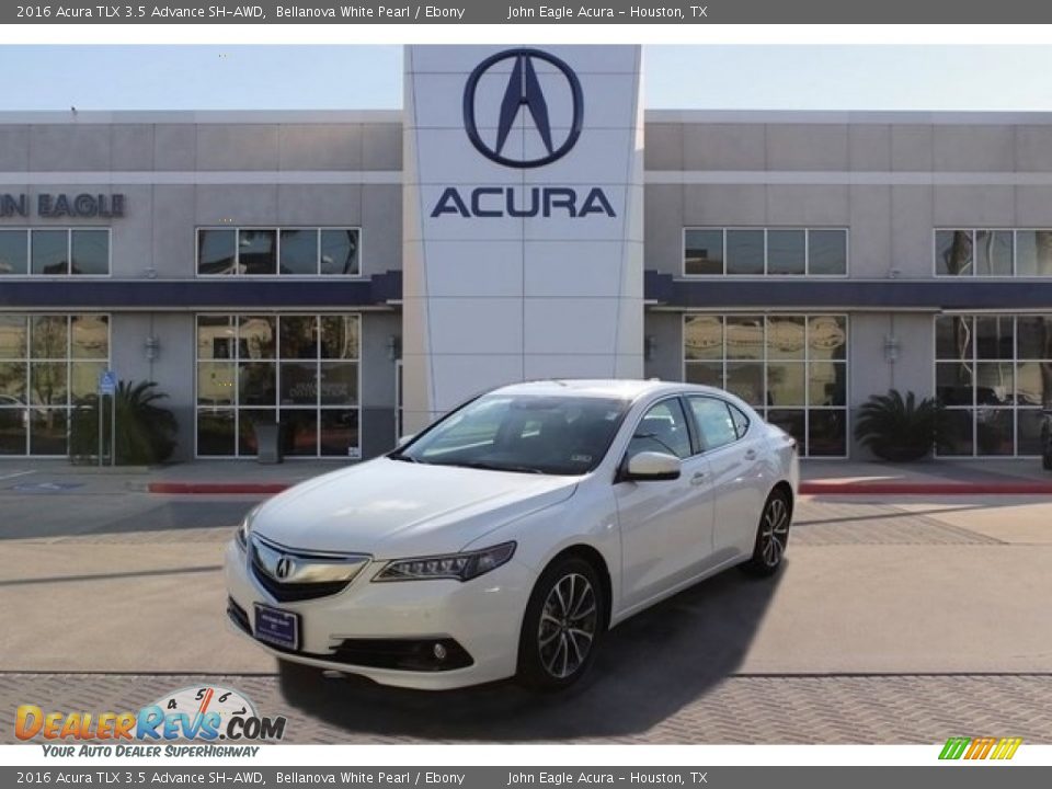 2016 Acura TLX 3.5 Advance SH-AWD Bellanova White Pearl / Ebony Photo #3