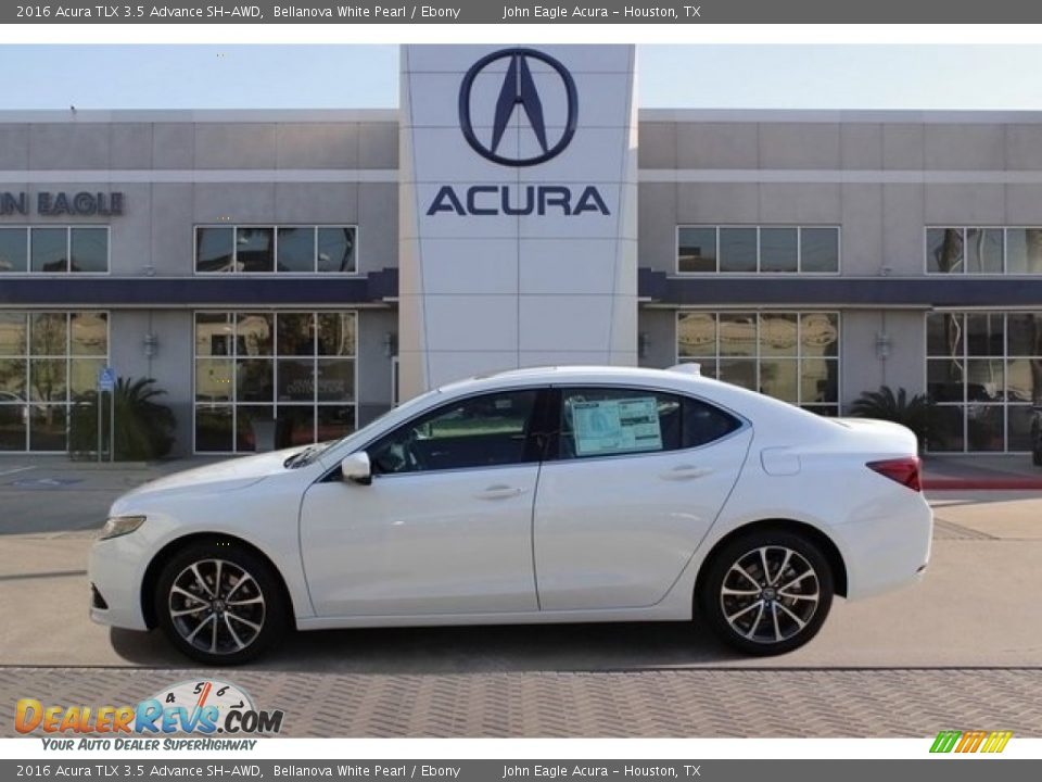 2016 Acura TLX 3.5 Advance SH-AWD Bellanova White Pearl / Ebony Photo #4