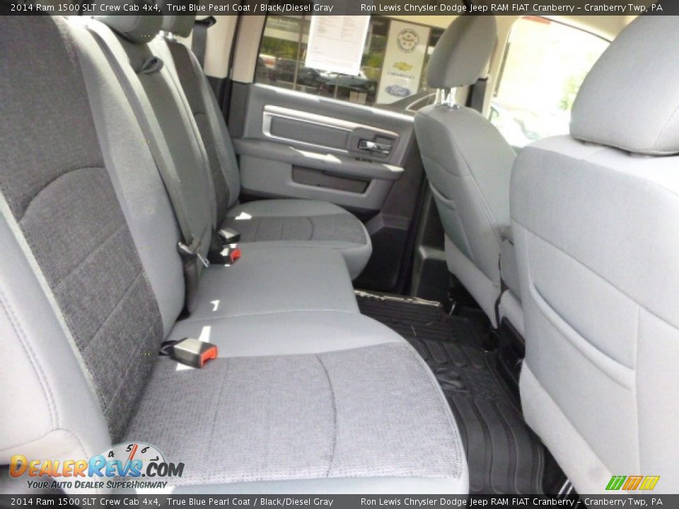 2014 Ram 1500 SLT Crew Cab 4x4 True Blue Pearl Coat / Black/Diesel Gray Photo #5
