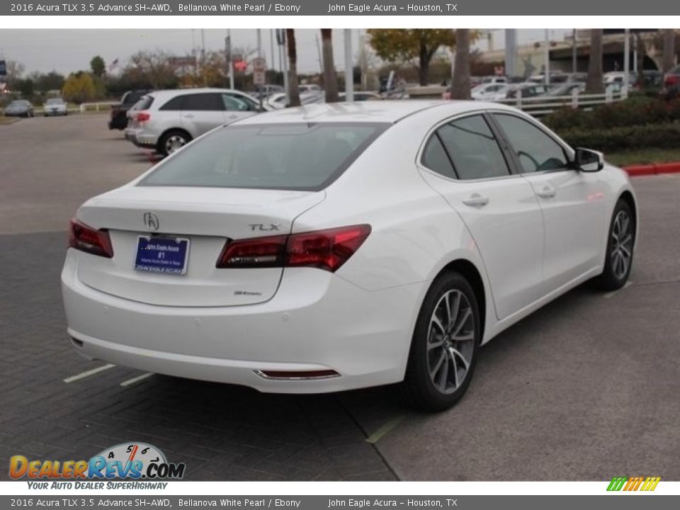 2016 Acura TLX 3.5 Advance SH-AWD Bellanova White Pearl / Ebony Photo #7
