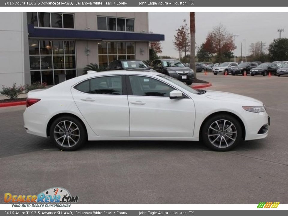2016 Acura TLX 3.5 Advance SH-AWD Bellanova White Pearl / Ebony Photo #8