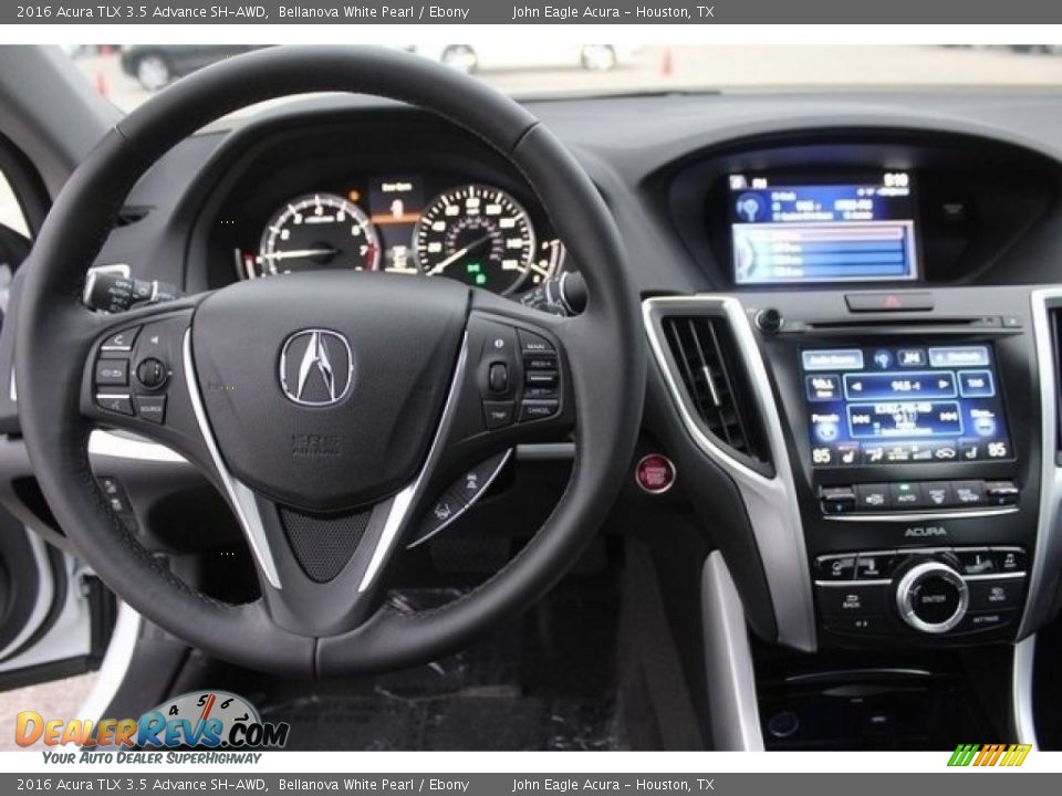 2016 Acura TLX 3.5 Advance SH-AWD Bellanova White Pearl / Ebony Photo #9
