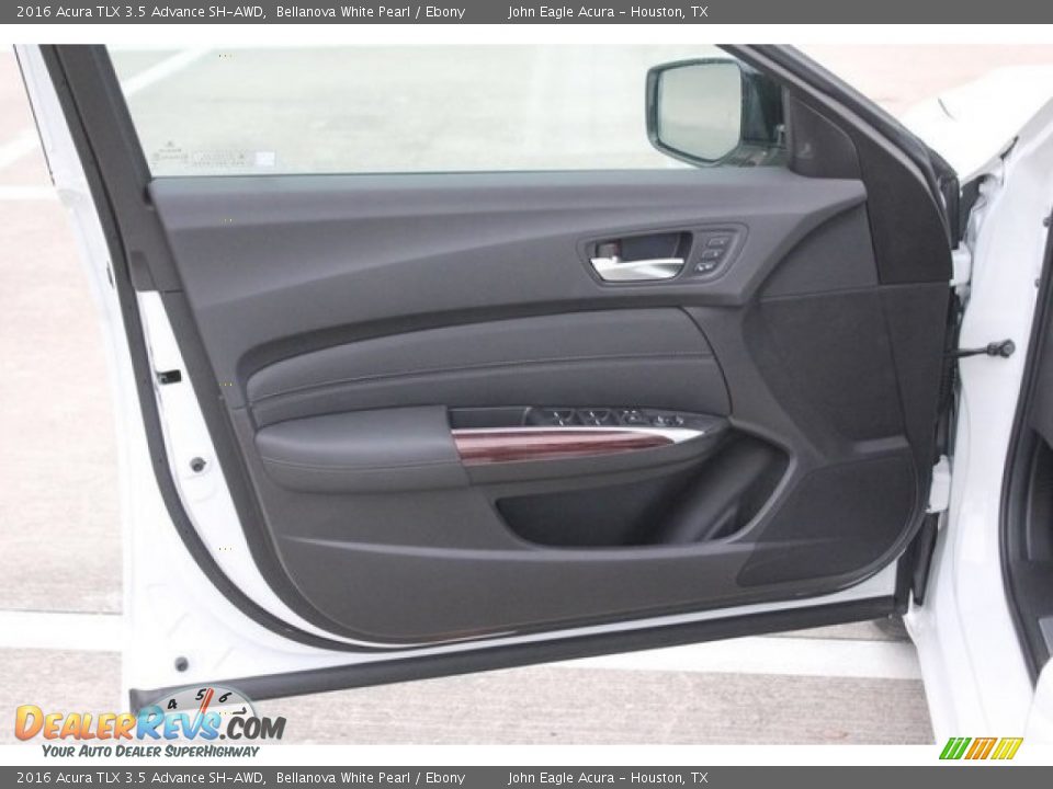2016 Acura TLX 3.5 Advance SH-AWD Bellanova White Pearl / Ebony Photo #12