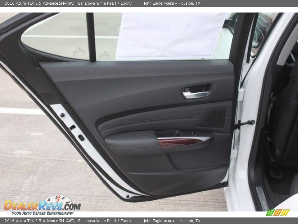 2016 Acura TLX 3.5 Advance SH-AWD Bellanova White Pearl / Ebony Photo #14