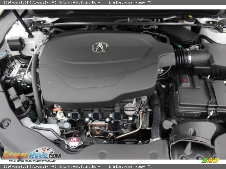 2016 Acura TLX 3.5 Advance SH-AWD Bellanova White Pearl / Ebony Photo #23