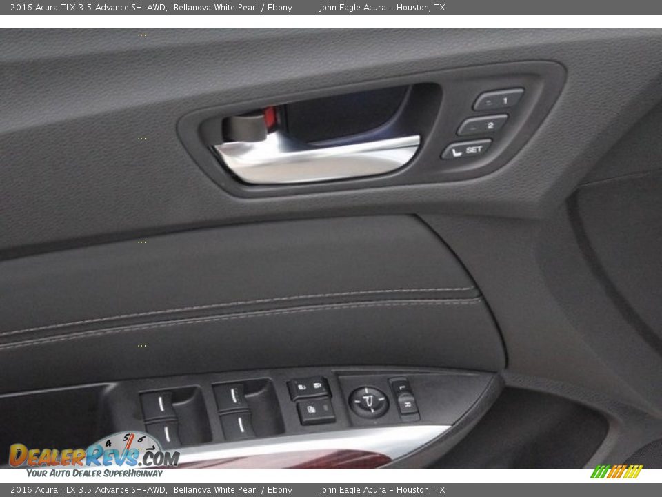 2016 Acura TLX 3.5 Advance SH-AWD Bellanova White Pearl / Ebony Photo #25