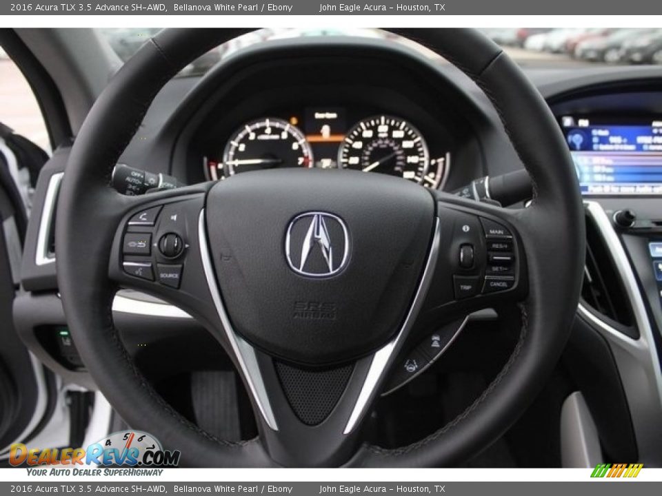 2016 Acura TLX 3.5 Advance SH-AWD Bellanova White Pearl / Ebony Photo #29