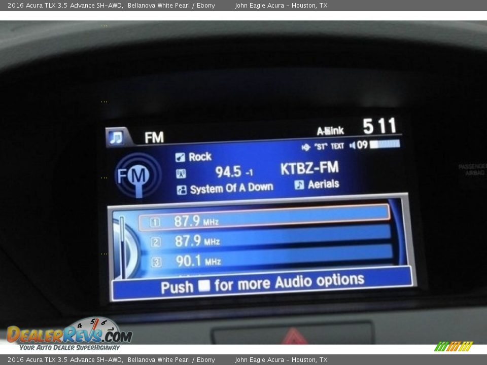 2016 Acura TLX 3.5 Advance SH-AWD Bellanova White Pearl / Ebony Photo #31