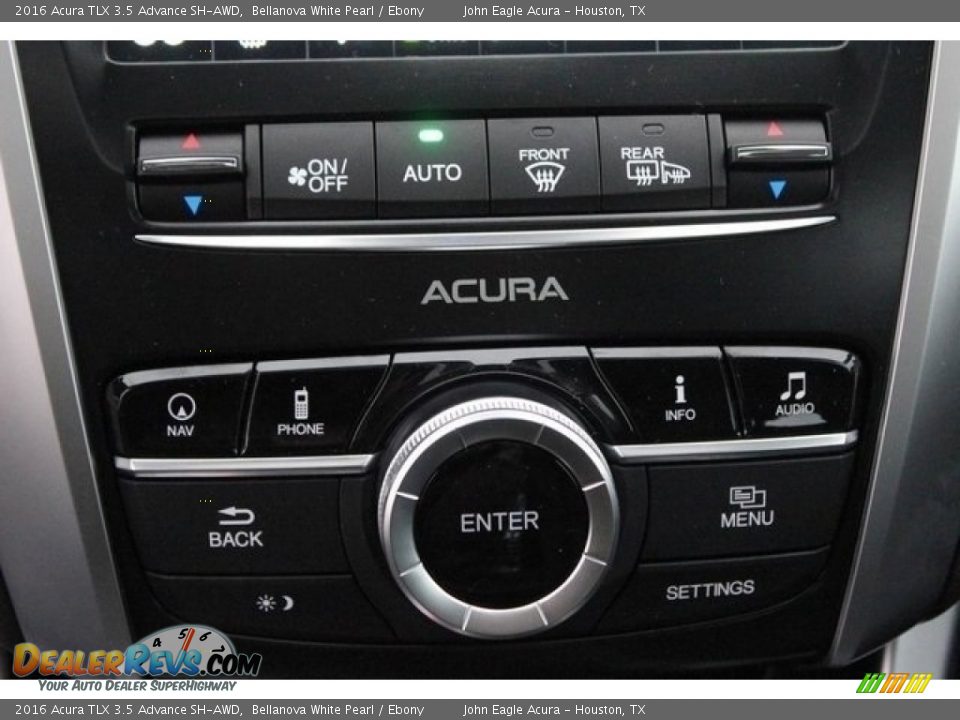 2016 Acura TLX 3.5 Advance SH-AWD Bellanova White Pearl / Ebony Photo #33