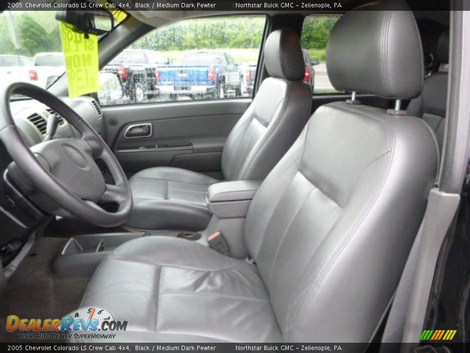 2005 Chevrolet Colorado LS Crew Cab 4x4 Black / Medium Dark Pewter Photo #15
