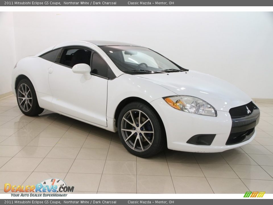 2011 Mitsubishi Eclipse GS Coupe Northstar White / Dark Charcoal Photo #1