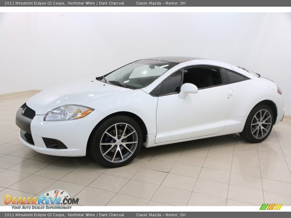 2011 Mitsubishi Eclipse GS Coupe Northstar White / Dark Charcoal Photo #3