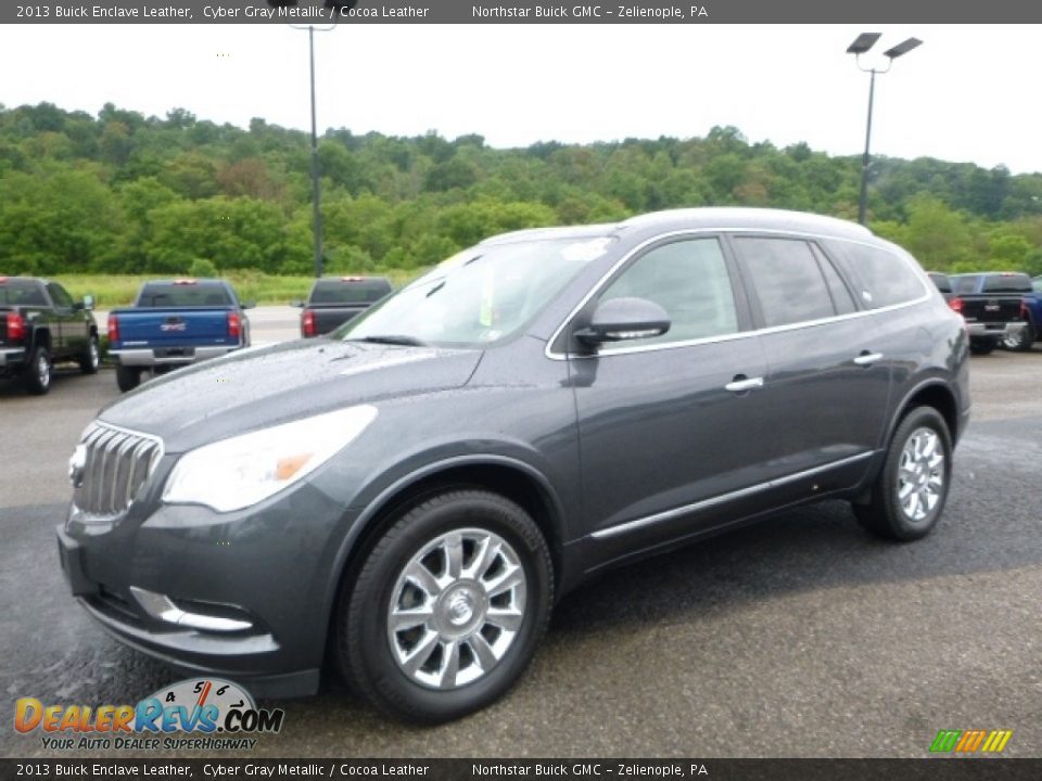 2013 Buick Enclave Leather Cyber Gray Metallic / Cocoa Leather Photo #1