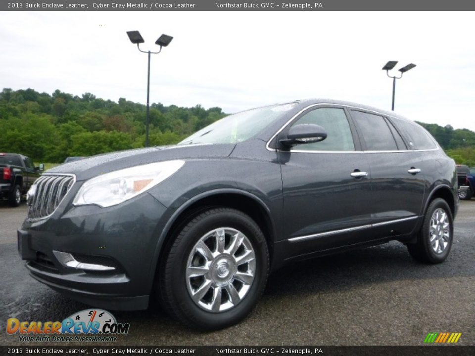 2013 Buick Enclave Leather Cyber Gray Metallic / Cocoa Leather Photo #2