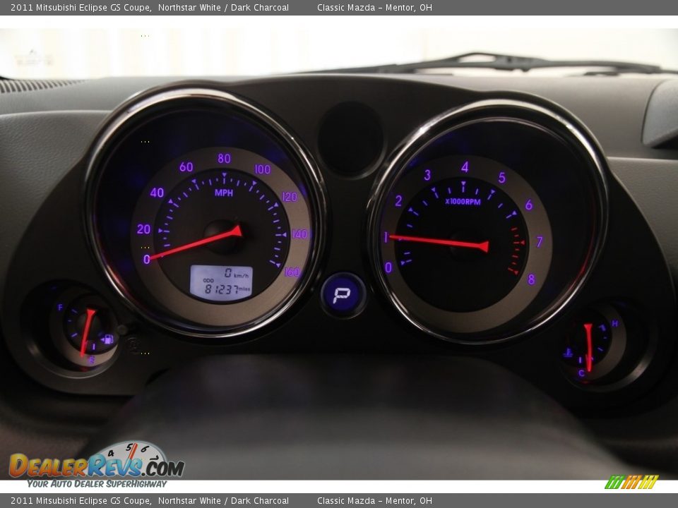 2011 Mitsubishi Eclipse GS Coupe Northstar White / Dark Charcoal Photo #7