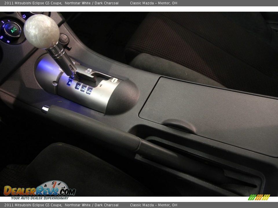 2011 Mitsubishi Eclipse GS Coupe Northstar White / Dark Charcoal Photo #10