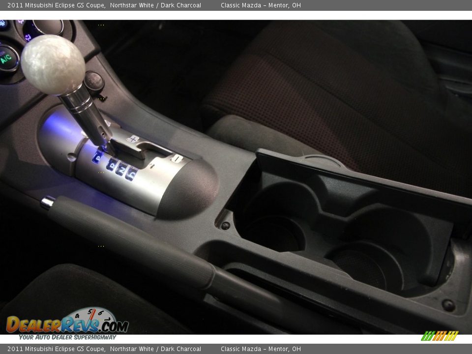 2011 Mitsubishi Eclipse GS Coupe Northstar White / Dark Charcoal Photo #11