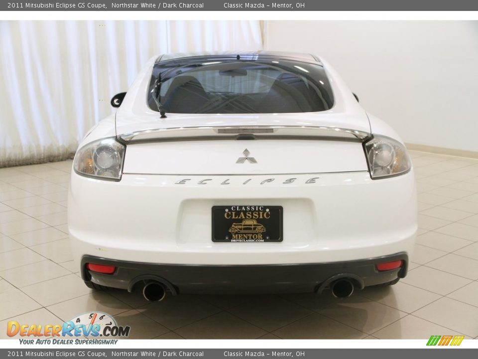 2011 Mitsubishi Eclipse GS Coupe Northstar White / Dark Charcoal Photo #14