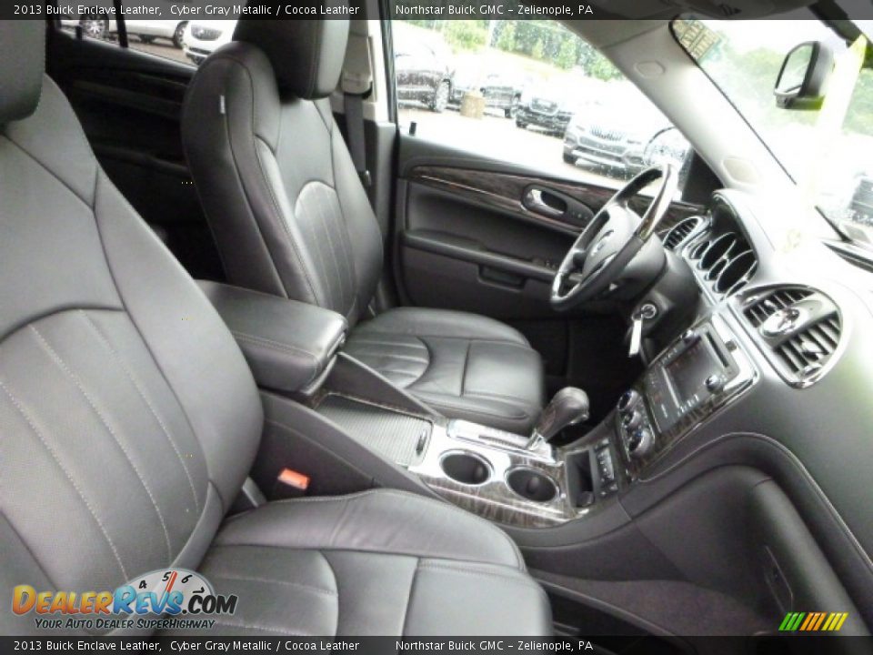 2013 Buick Enclave Leather Cyber Gray Metallic / Cocoa Leather Photo #11