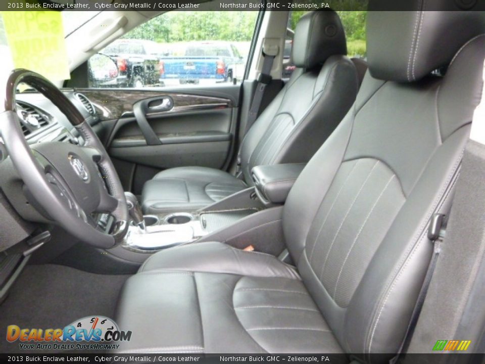 2013 Buick Enclave Leather Cyber Gray Metallic / Cocoa Leather Photo #17