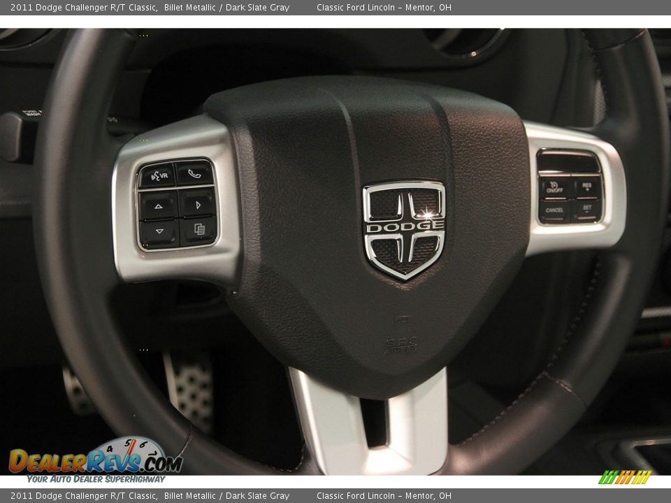 2011 Dodge Challenger R/T Classic Billet Metallic / Dark Slate Gray Photo #7